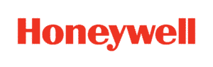 Honeywell logo in red font on a white background.